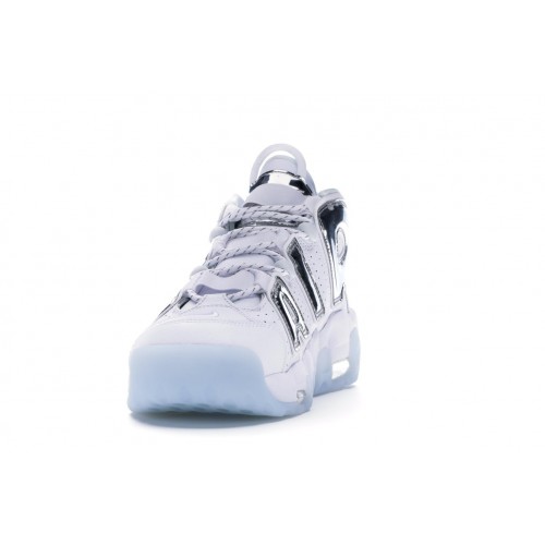 Кроссы Nike Air More Uptempo Chrome White (W) - женская сетка размеров