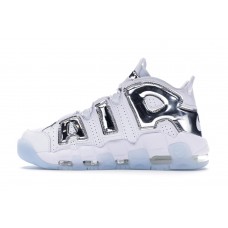 Женские кроссовки Nike Air More Uptempo Chrome White (W)
