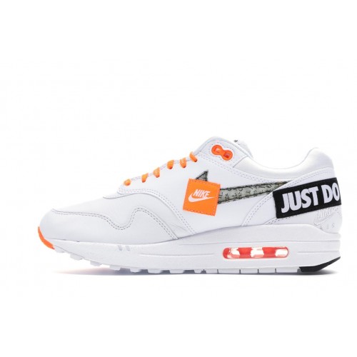 Кроссы Nike Air Max 1 Just Do It White (W) - женская сетка размеров