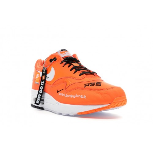 Кроссы Nike Air Max 1 Just Do It Orange (W) - женская сетка размеров