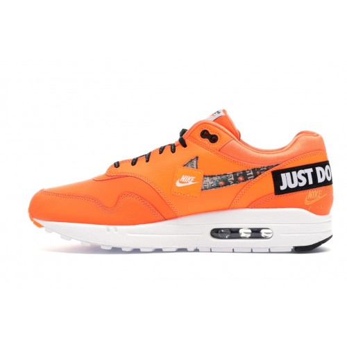 Кроссы Nike Air Max 1 Just Do It Orange (W) - женская сетка размеров