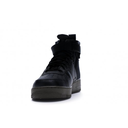 Мужские кроссовки Nike SF Air Force 1 Mid Black Dark Hazel