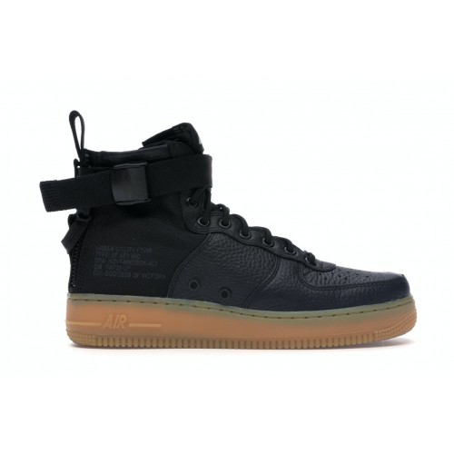 Мужские кроссовки Nike SF Air Force 1 Mid Black Gum