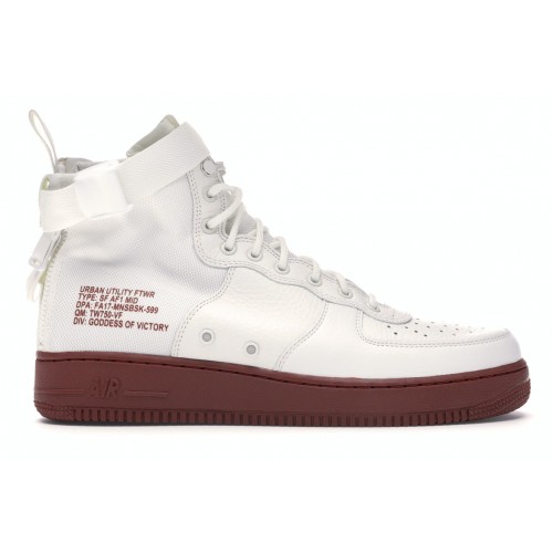 Мужские кроссовки Nike SF Air Force 1 Mid Ivory Mars Stone