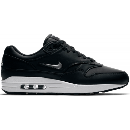 Кроссы Nike Air Max 1 Jewel Black Silver - мужская сетка размеров
