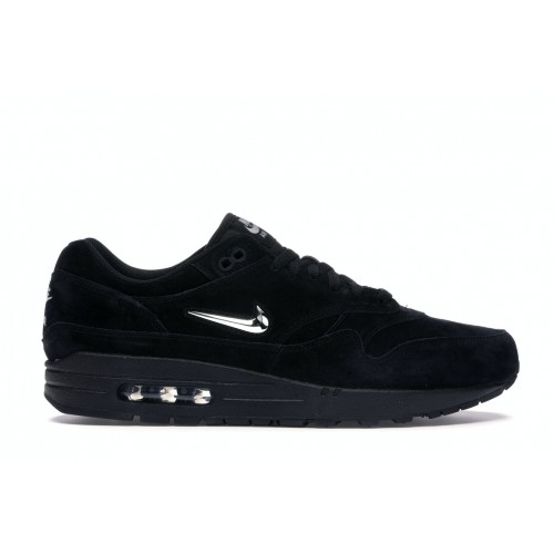 Кроссы Nike Air Max 1 Jewel Black Chrome - мужская сетка размеров