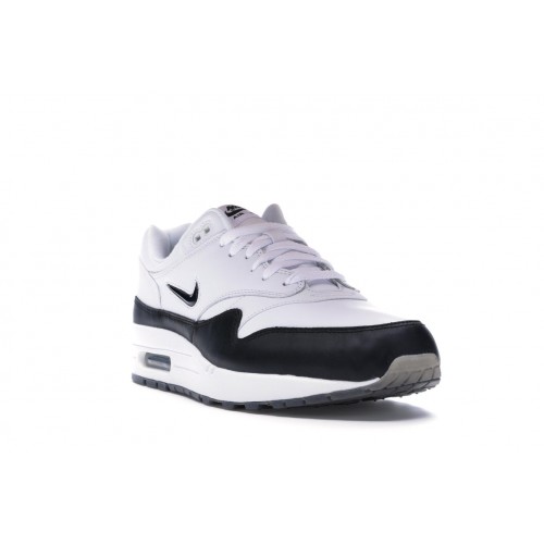 Кроссы Nike Air Max 1 Jewel White Black (2017) - мужская сетка размеров