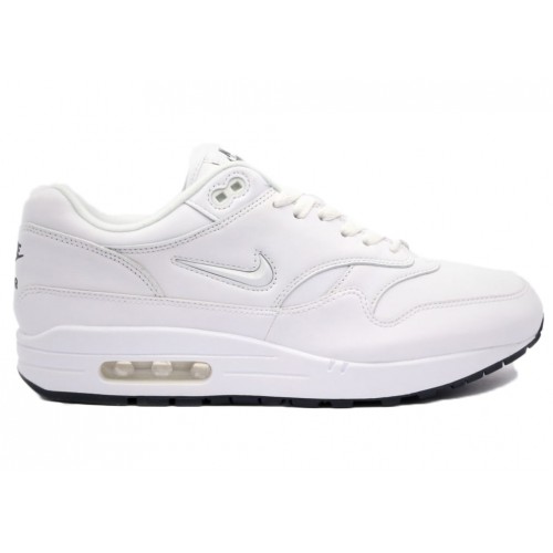 Кроссы Nike Air Max 1 Premum White Jewel - мужская сетка размеров