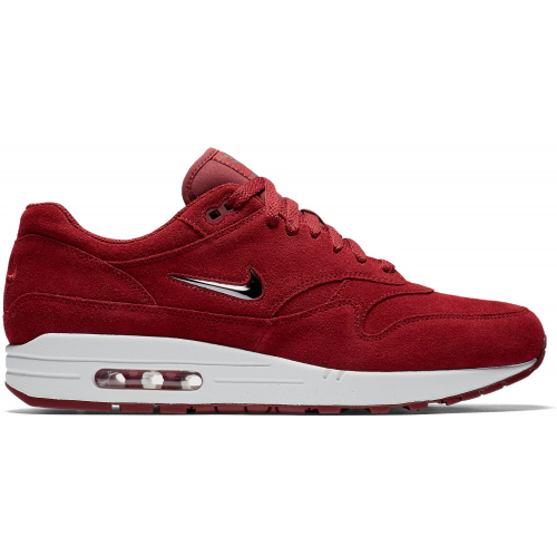 Кроссы Nike Air Max 1 Jewel Team Red - мужская сетка размеров