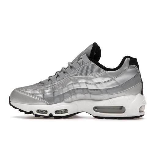 Кроссы Nike Air Max 95 Silver Bullet - мужская сетка размеров