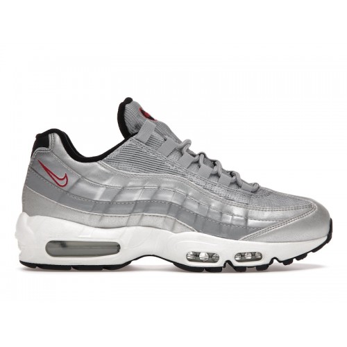 Кроссы Nike Air Max 95 Silver Bullet - мужская сетка размеров