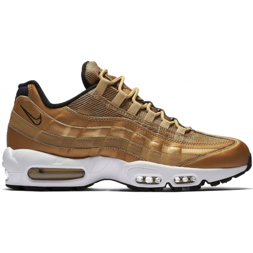 Кроссы Nike Air Max 95 Metallic Gold - мужская сетка размеров