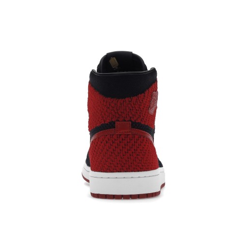 Кроссы Jordan 1 Retro High Flyknit Bred (GS) - подростковая сетка размеров