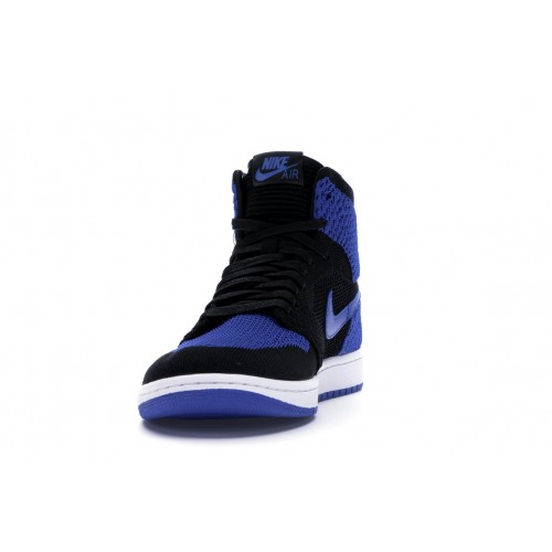 Кроссы Jordan 1 Retro High Flyknit Royal - мужская сетка размеров