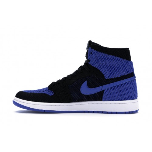 Кроссы Jordan 1 Retro High Flyknit Royal - мужская сетка размеров