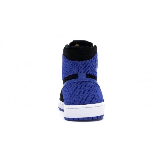 Кроссы Jordan 1 Retro High Flyknit Royal - мужская сетка размеров