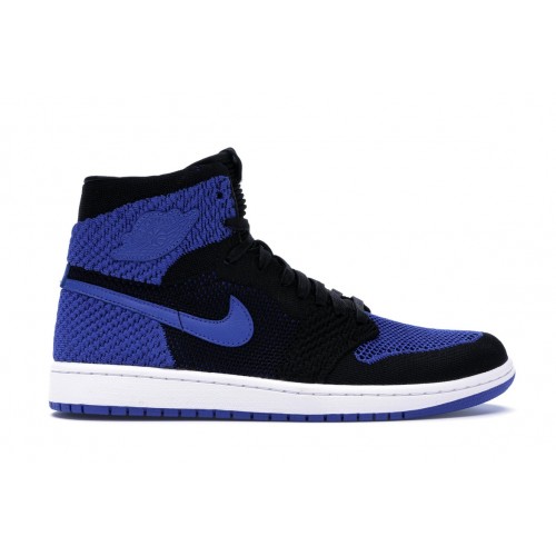 Кроссы Jordan 1 Retro High Flyknit Royal - мужская сетка размеров