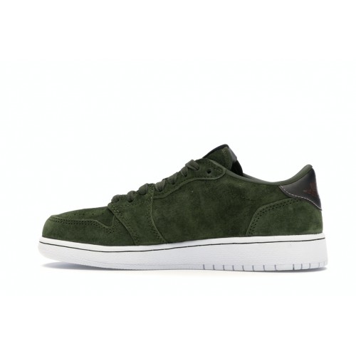 Кроссы Jordan 1 Retro Low NS Legion Green (GS) - подростковая сетка размеров
