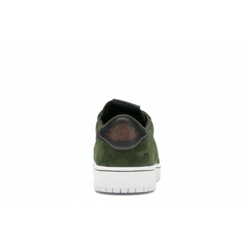 Кроссы Jordan 1 Retro Low NS Legion Green (GS) - подростковая сетка размеров