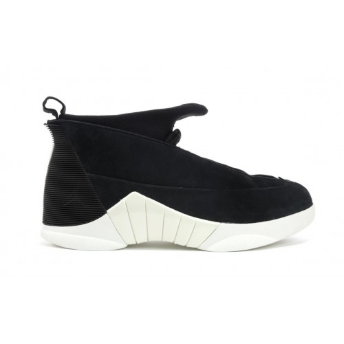 Кроссы Jordan 15 Retro PSNY Black Suede - мужская сетка размеров