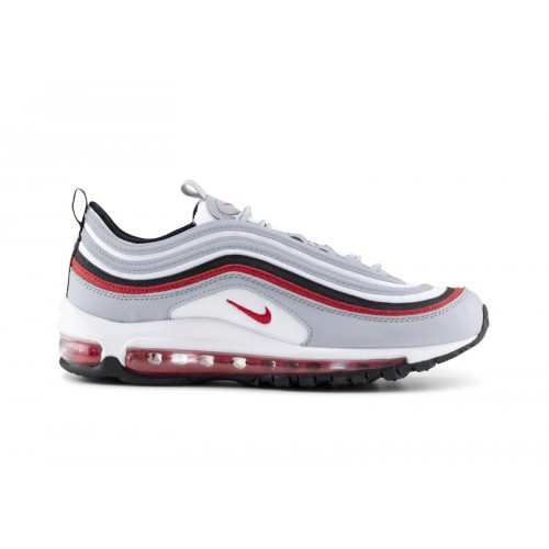 Nike Air Max 97 GS Wolf Grey Red - подростковая сетка размеров