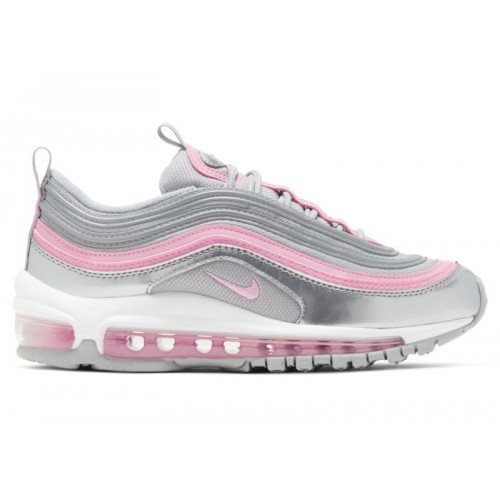 Кроссы Nike Air Max 97 Pink Silver (GS) - подростковая сетка размеров