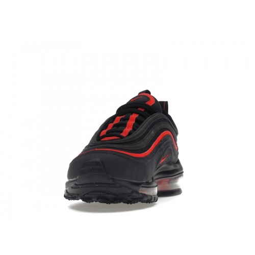 Кроссы Nike Air Max 97 Black Chile Red (GS) - подростковая сетка размеров