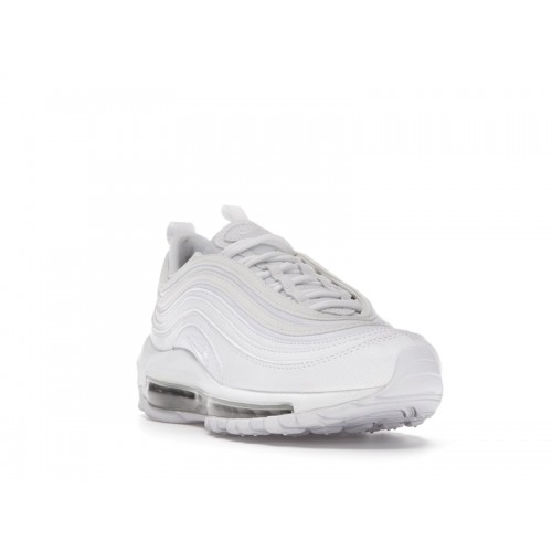 Кроссы Nike Air Max 97 White Metallic Silver (GS) - подростковая сетка размеров