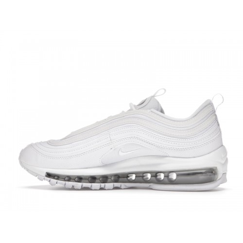 Кроссы Nike Air Max 97 White Metallic Silver (GS) - подростковая сетка размеров