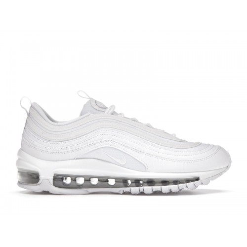 Кроссы Nike Air Max 97 White Metallic Silver (GS) - подростковая сетка размеров