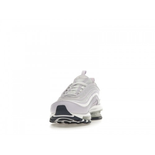 Nike Air Max 97 GS White Violet Frost - подростковая сетка размеров