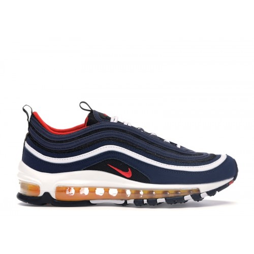 Nike Air Max 97 GS Midnight Navy - подростковая сетка размеров