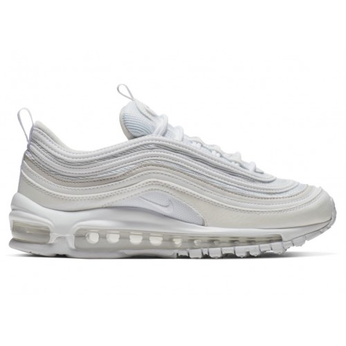 Кроссы Nike Air Max 97 White Vast Grey (GS) - подростковая сетка размеров