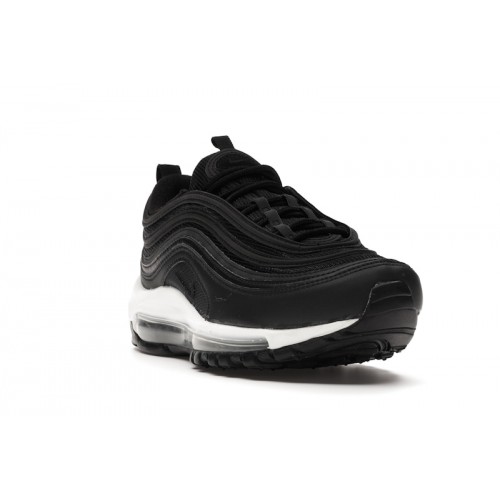 Кроссы Nike Air Max 97 Black Black White (W) - женская сетка размеров