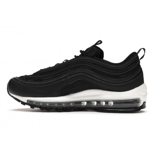 Кроссы Nike Air Max 97 Black Black White (W) - женская сетка размеров