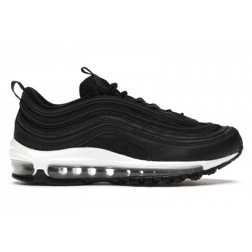 Кроссы Nike Air Max 97 Black Black White (W) - женская сетка размеров