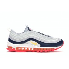 Женские кроссовки Nike Air Max 97 Midnight Navy Racer Pink Laser Orange (W)