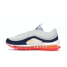 Женские Nike Air Max 97 Midnight Navy Racer Pink Laser Orange (W)