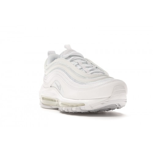 Кроссы Nike Air Max 97 White Pure Platinum (W) - женская сетка размеров