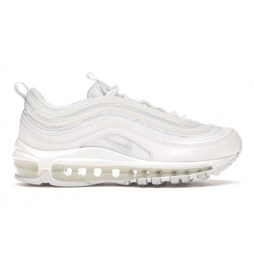 Кроссы Nike Air Max 97 White Pure Platinum (W) - женская сетка размеров