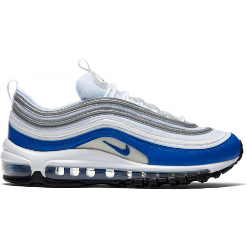 Кроссы Nike Air Max 97 White Game Royal (W) - женская сетка размеров