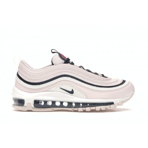 Кроссы Nike Air Max 97 Light Soft Pink Black (W) - женская сетка размеров