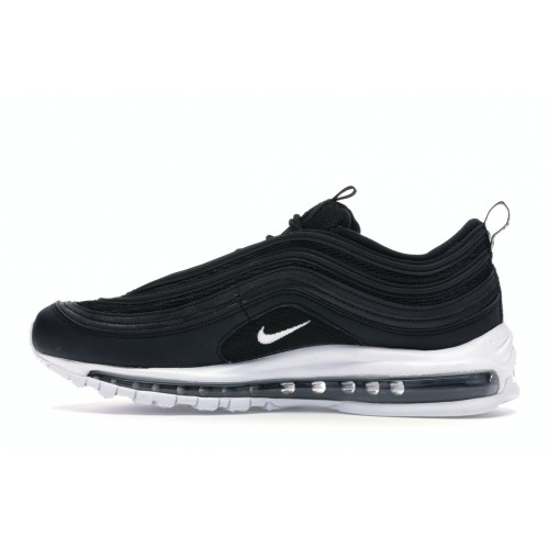 Кроссы Nike Air Max 97 Black White - мужская сетка размеров