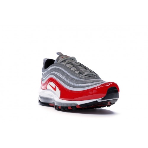 Кроссы Nike Air Max 97 Pure Platinum University Red - мужская сетка размеров