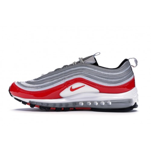 Кроссы Nike Air Max 97 Pure Platinum University Red - мужская сетка размеров