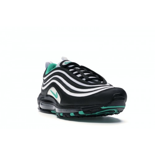 Кроссы Nike Air Max 97 Black Clear Emerald - мужская сетка размеров