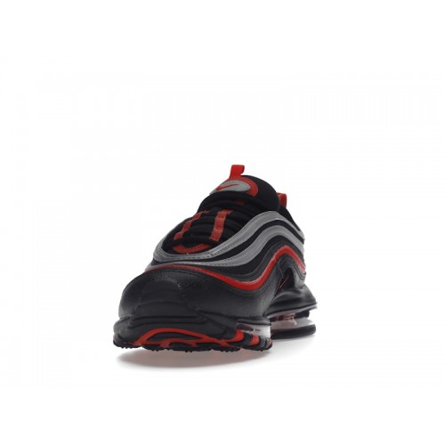 Кроссы Nike Air Max 97 Black Red Silver - мужская сетка размеров