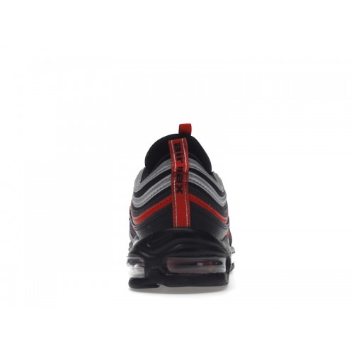 Кроссы Nike Air Max 97 Black Red Silver - мужская сетка размеров