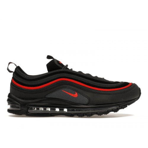 Кроссы Nike Air Max 97 Black Anthracite Picante - мужская сетка размеров