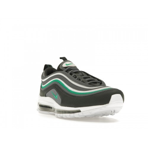 Кроссы Nike Air Max 97 Cool Grey Stadium Green - мужская сетка размеров